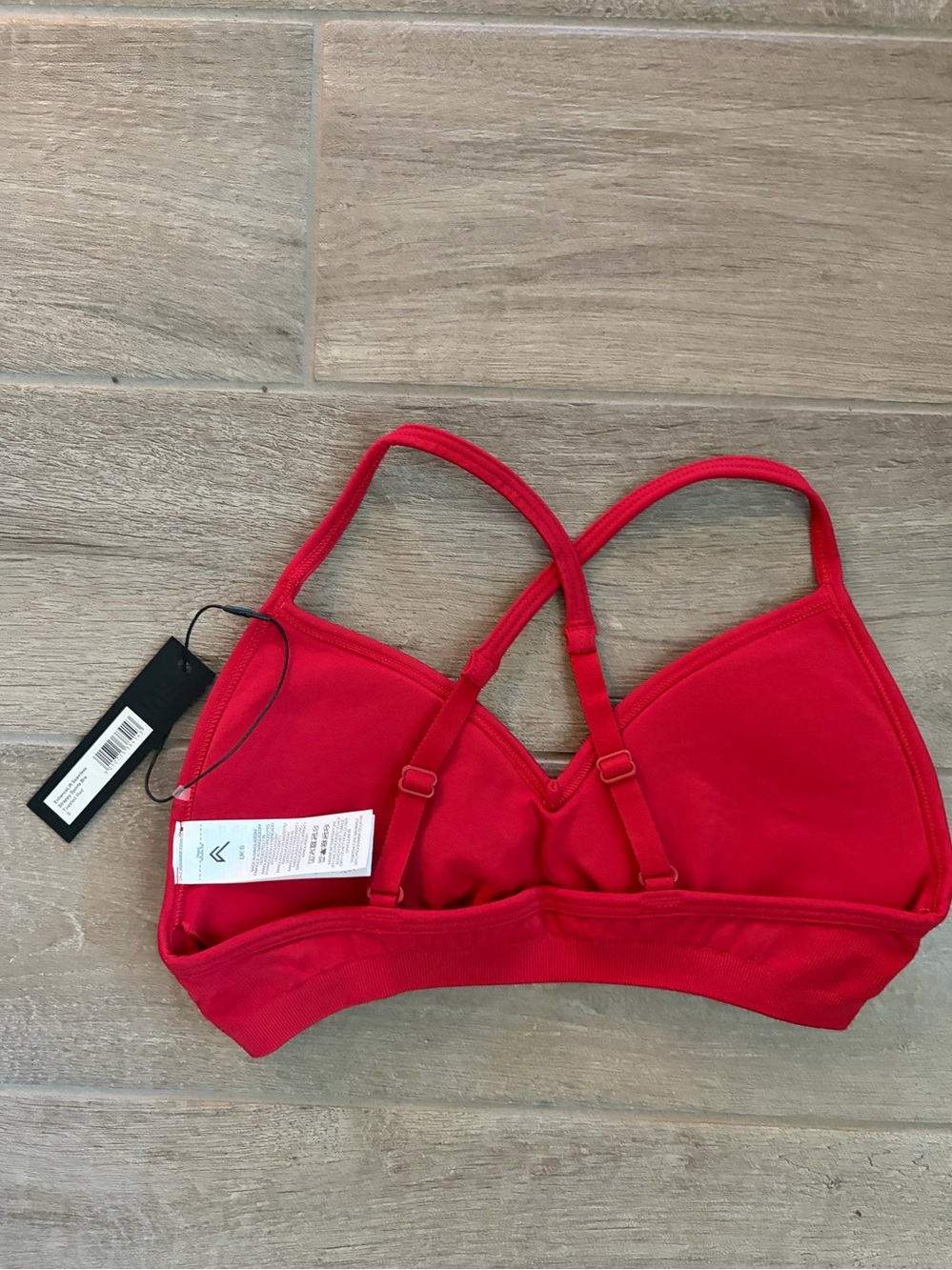 ONER ACTIVE ENHANCELIFT SEAMLESS STRAPPY BRA - TOASTED RED - SMALL - Picture 6 of 6